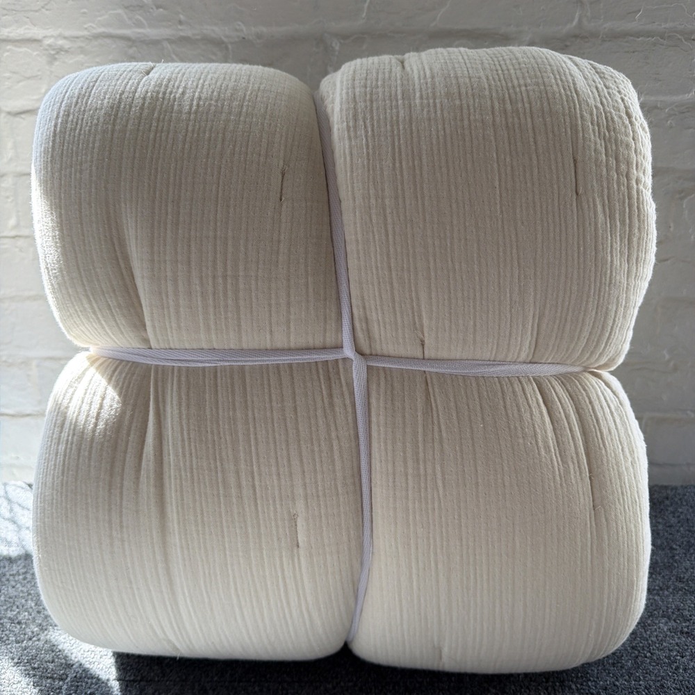 NWT Quince King Cal King Dream Quilt Airy Gauze Undyed Organic Cotton w/Dust Bag - Picture 7 of 9